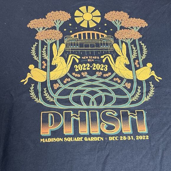 Phish 2022 Madison Square Garden MSG NYE Show Event Tee New Year’s Run Medium - Picture 7 of 12